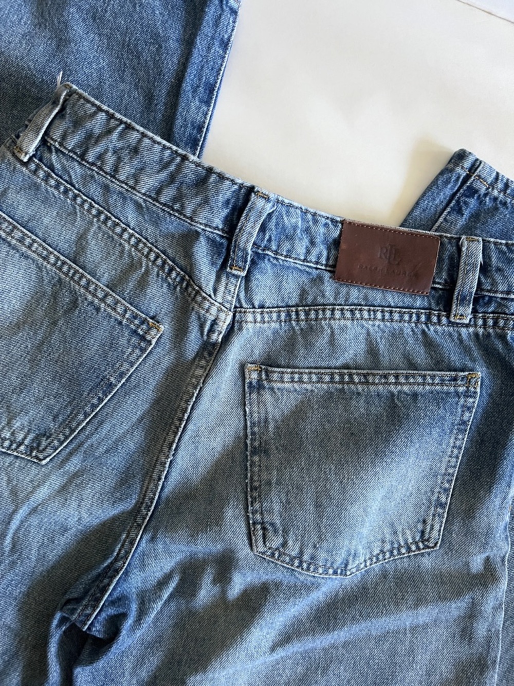 Lauren Ralph Lauren Wide Led Blue Jeans Size 2